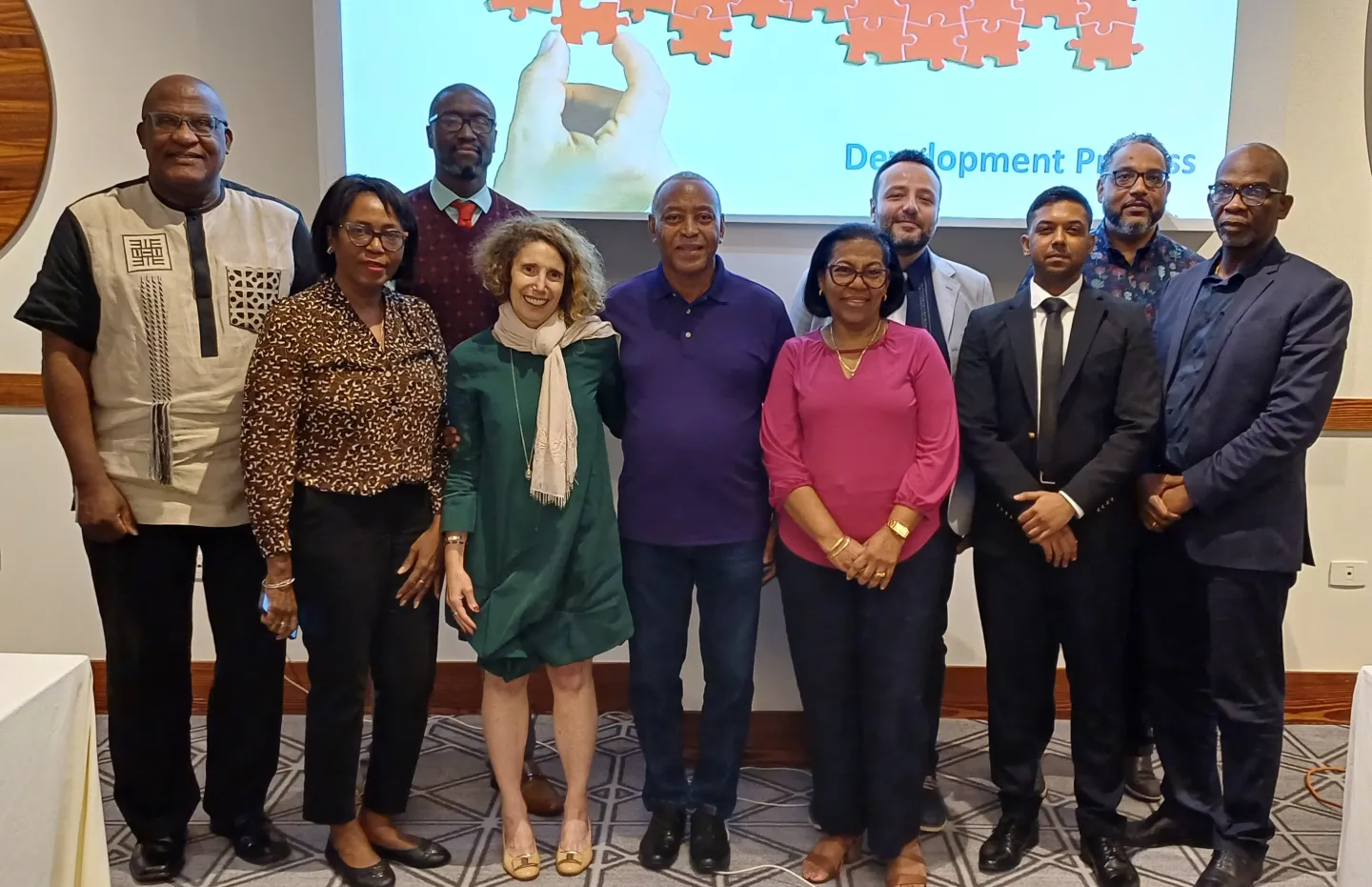 Participants  in a discussion session in Trinidad and Tobago