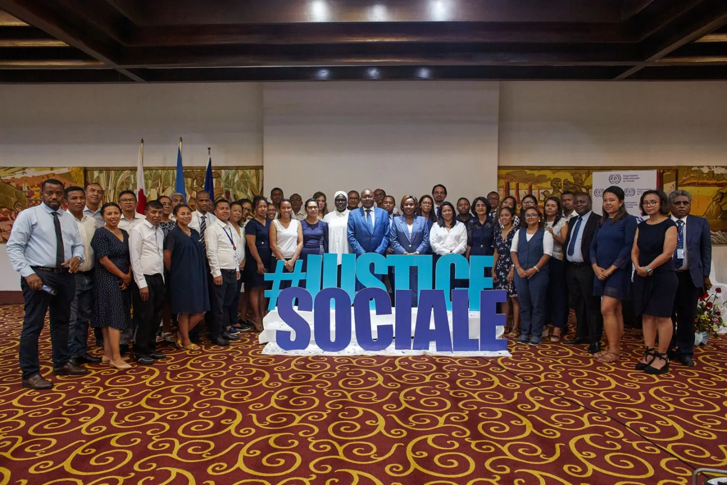 Tous les membres du personnel du Bureau de l'OIT pour Madagascar, Comores, Maurice et Seychelles, engagé-e-s pour la justice sociale et le travail décent