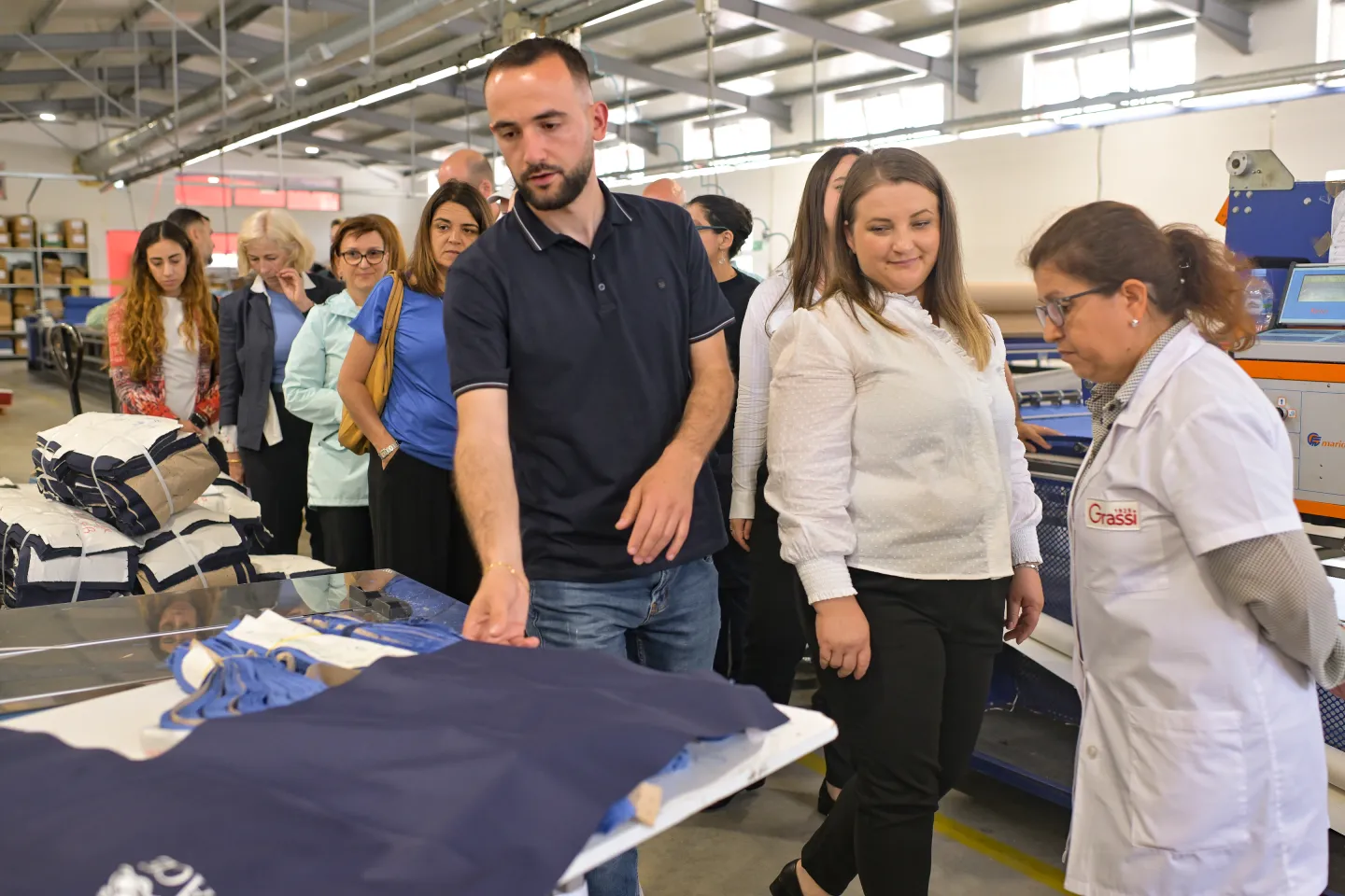 Manager on a factory floor