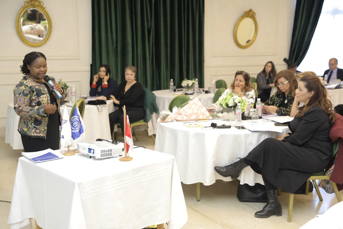 participants à la formation des femmes entrepreneurs aux outils de la transition juste en Tunisie.