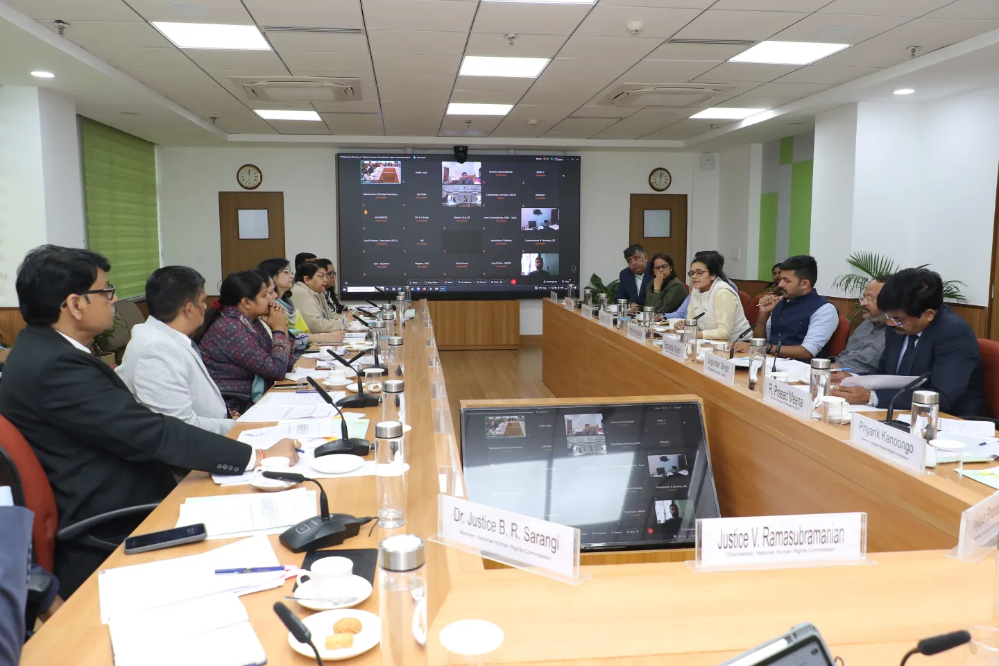 Men and women in a conference room