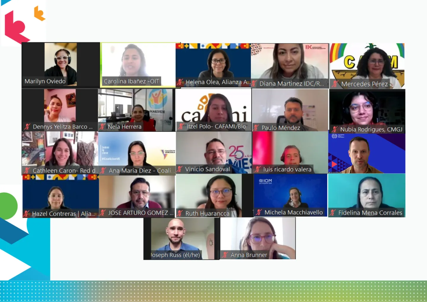Segunda sesión virtual de consulta a partes interesadas sobre el alcance de los objetivos del PMM, en el marco de la II Revisión Regional del PMM.