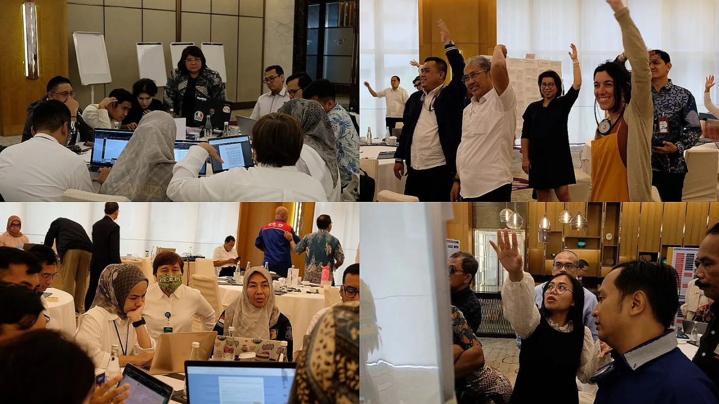 A photo compilation of DWCP review in Indonesia.