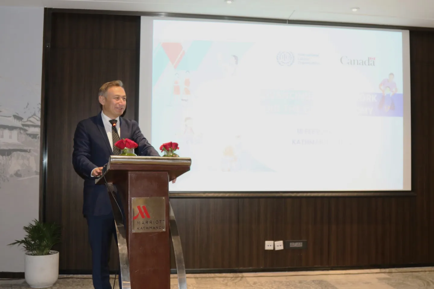 Numan Özcan, Country Director, ILO Office for Nepal inaugurating the event.