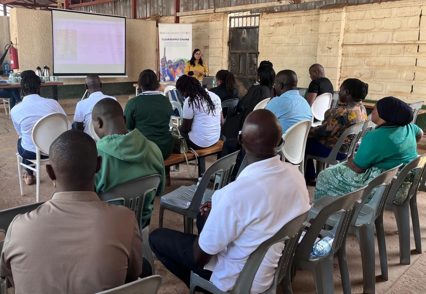 Staff of 8 CLP companies and suppliers empowered by the ILO on child labour due diligence, Mbale, 2025. 