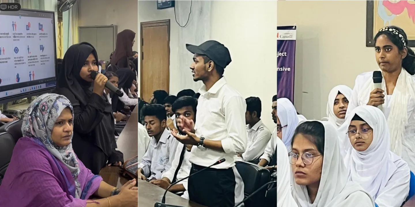 Students speaks about gender based violence and harassment 