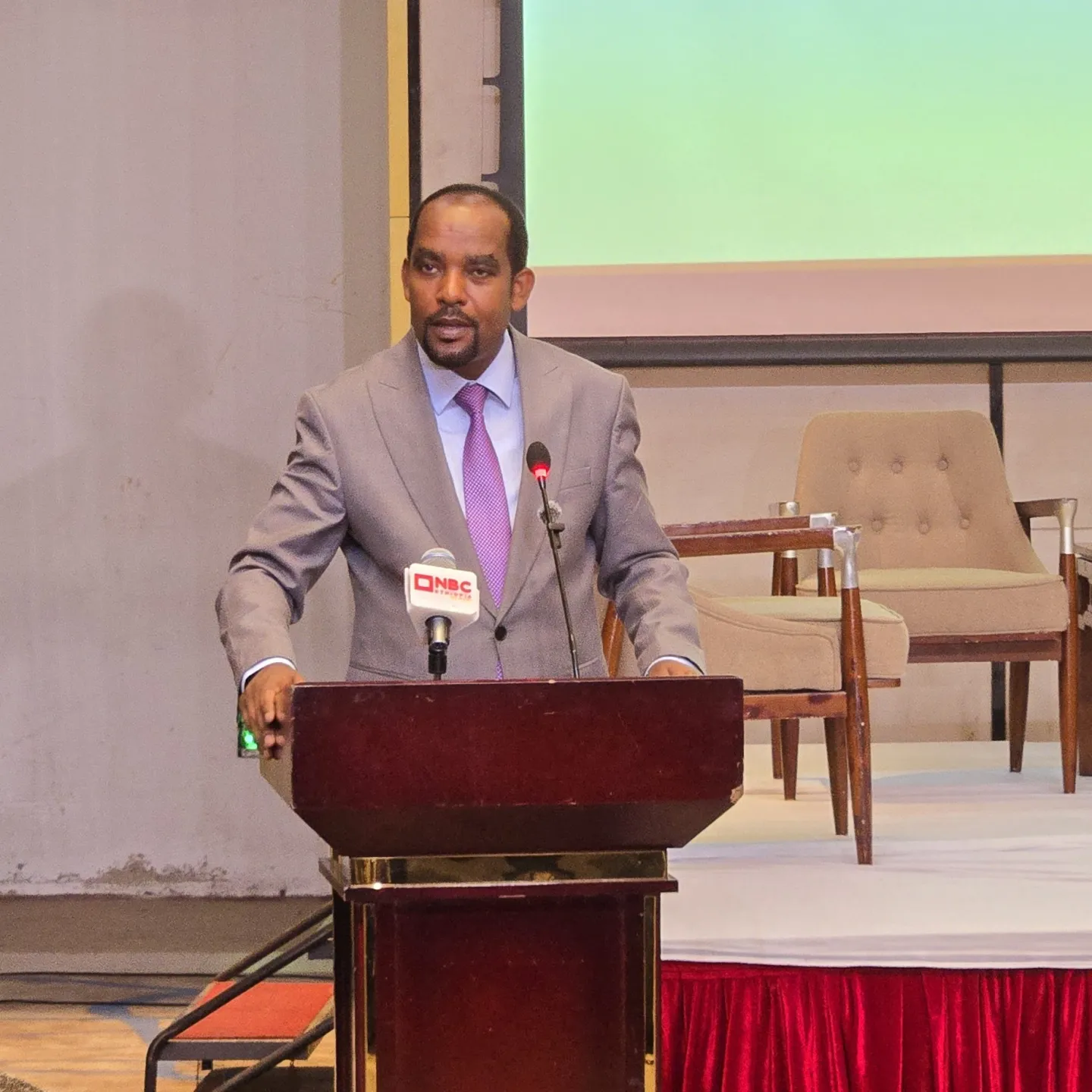 H.E. Dr. Teshale Berecha, State Minister for Technical and Vocational Education, MoLS.