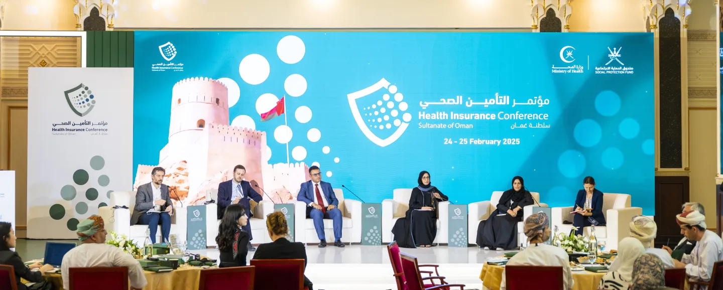 group of panellists on stage