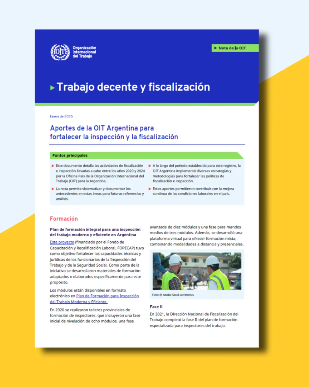 Imagen de tapa de la ficha "Trabajo decente y fiscalización"