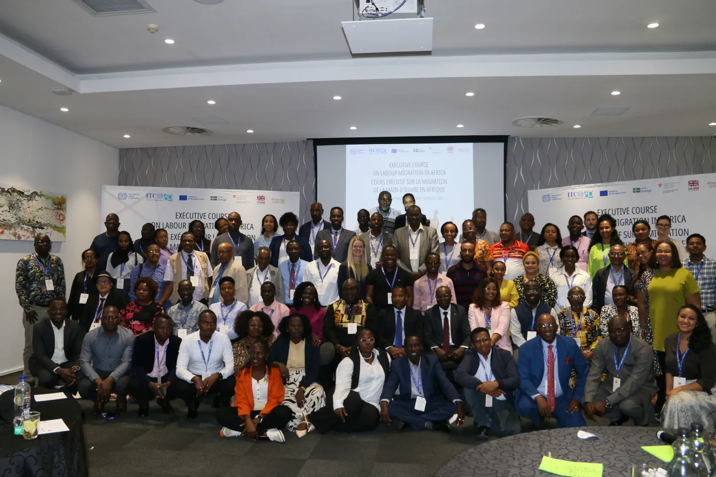 Training course participants from all over Africa in Cape town 