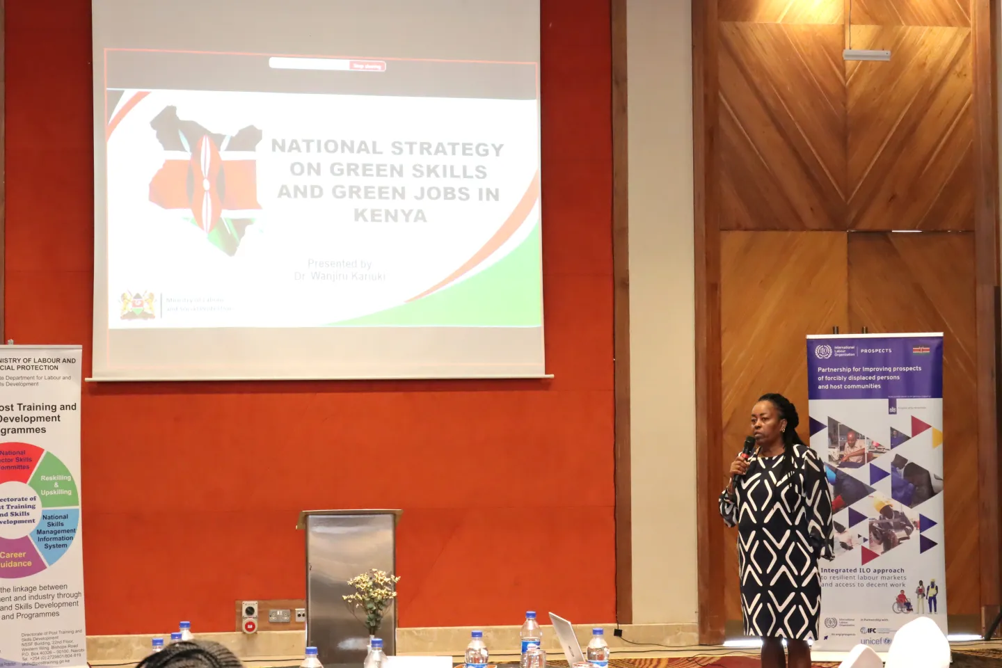 Dr Wanjiru Kariuki presenting the strategy to stakeholders