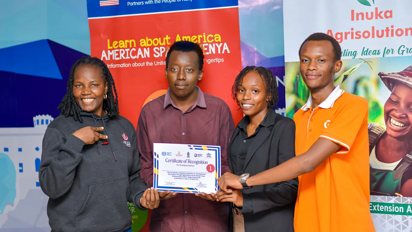 Participants of the hackathon received certificates of recognition for their winning ideas.
