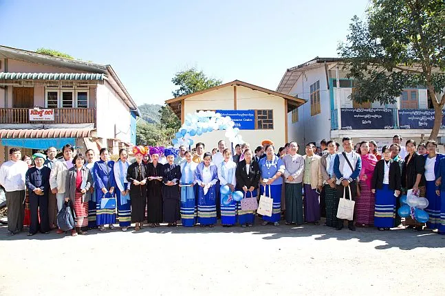 Staff of the MRC standing in front of the premises.