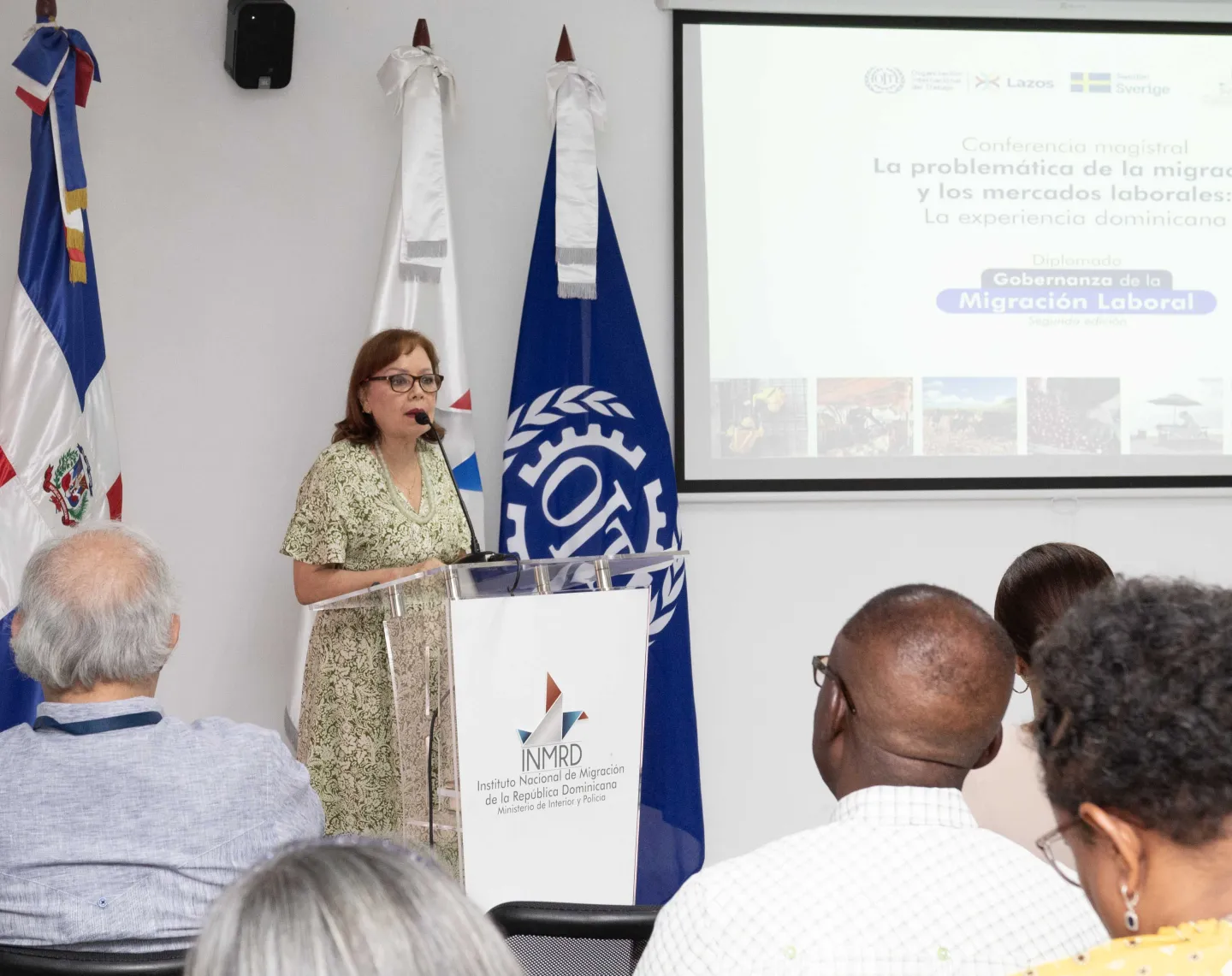 Elba Franco, encargada de la Escuela Nacional de Migración —unidad docente del INM RD—