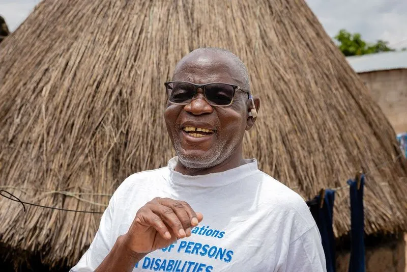 Mr. Luka Mudekwa during the interview with International Labour Organization at his farm in Kafue District.
