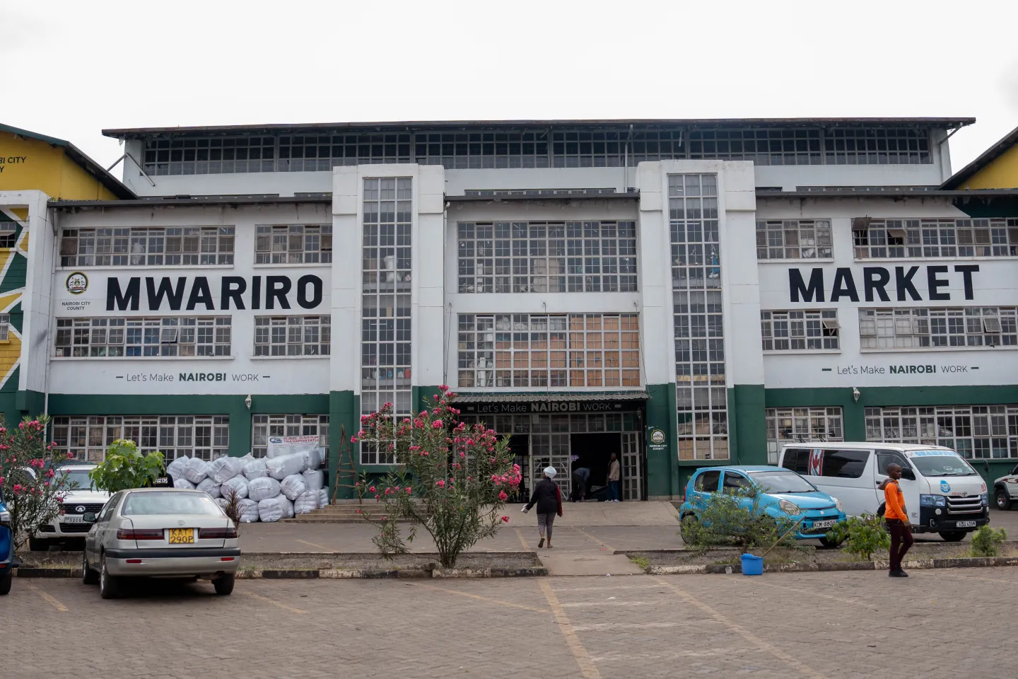 Mwariro Market, one of the modern markets in Nairobi, with a day care set up by WowMom