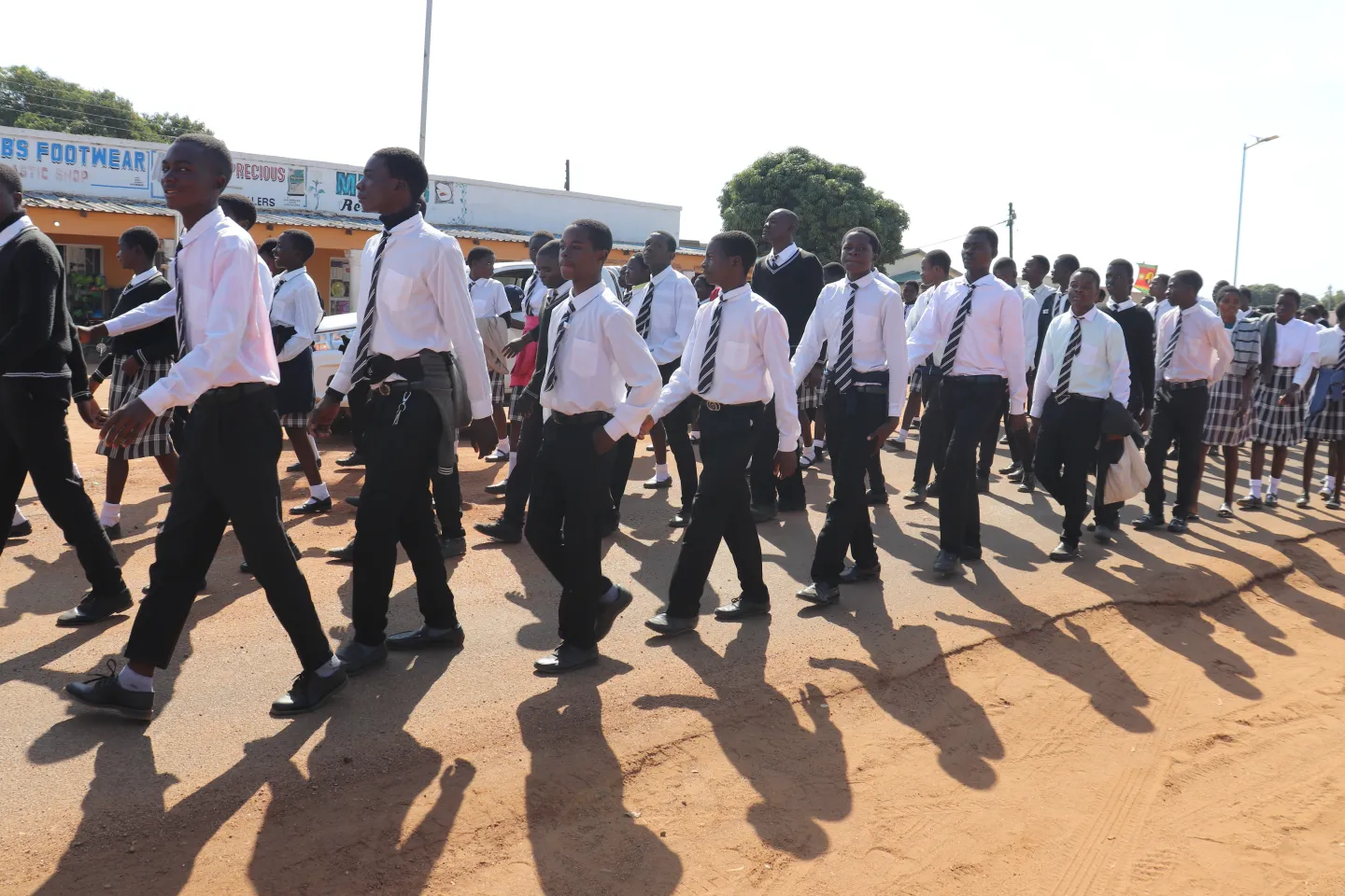 Children across Zambia join hands to fight child labour. 