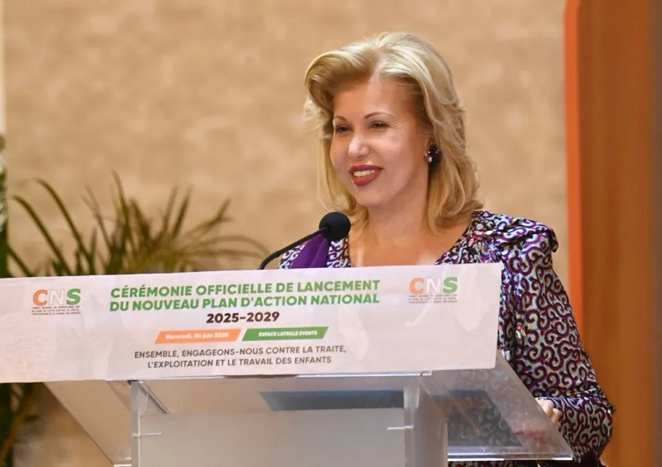 Dominique Ouattara, Première dame de Côte d'Ivoire, lançant officiellement le PAN 2025-2029