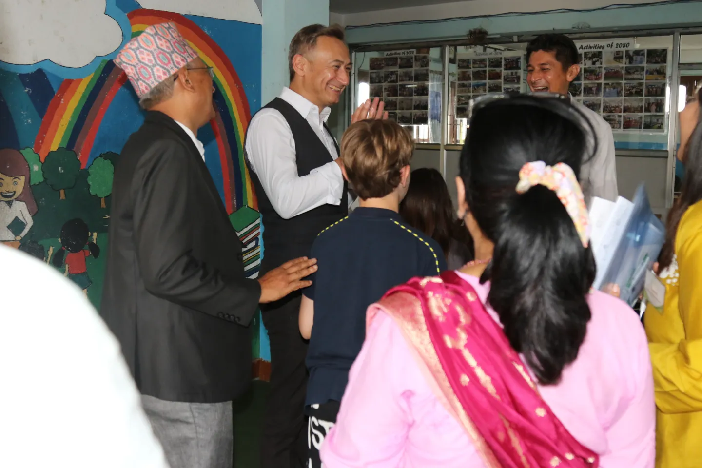 Insightful interactions at the event.