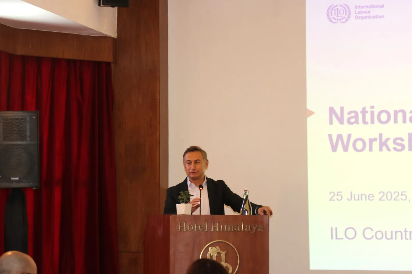 Opening remarks by ILO Nepal Country Director Numan Özcan.
