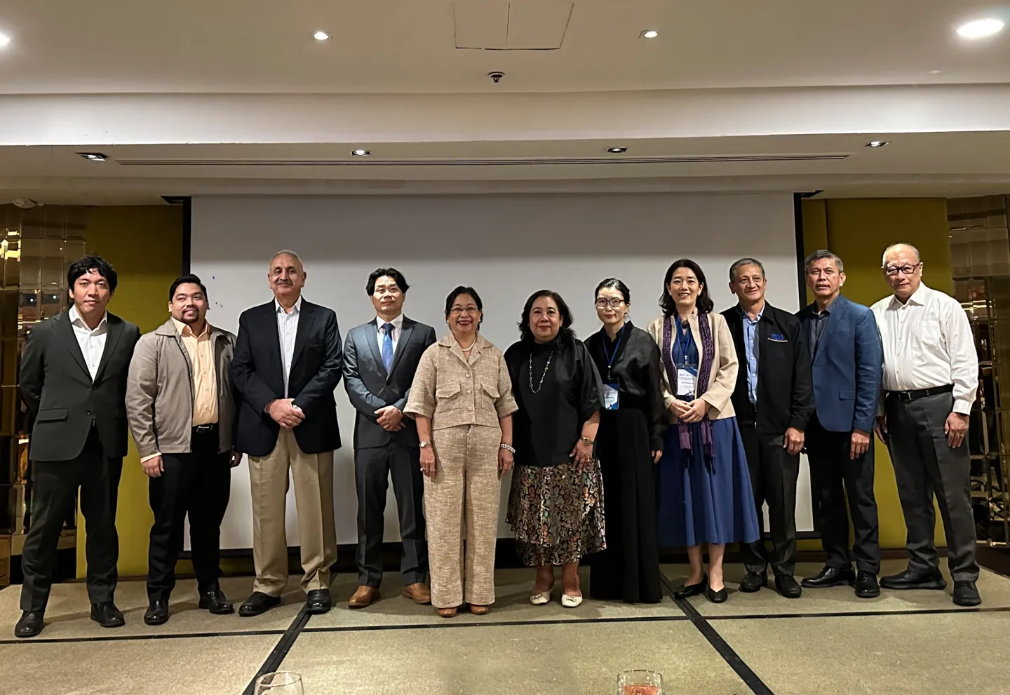 key officials and partners on stage of the New ILO and Korea skills project