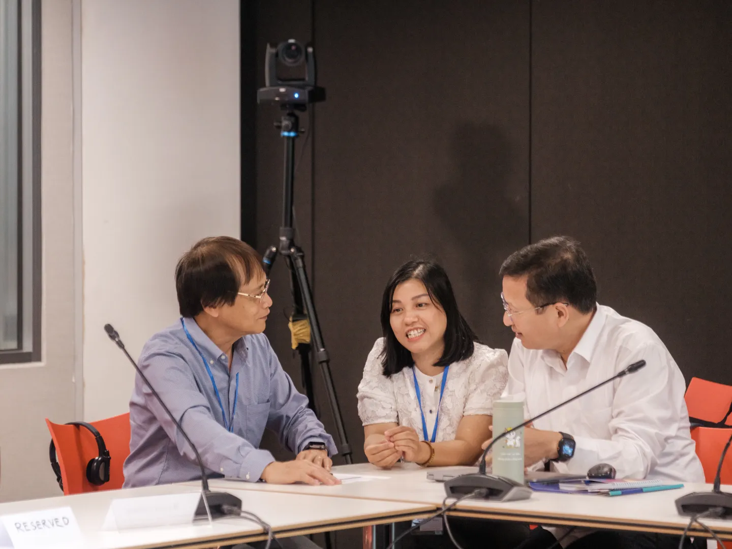 Lively exchange of ideas as participants connect during a breakout discussion