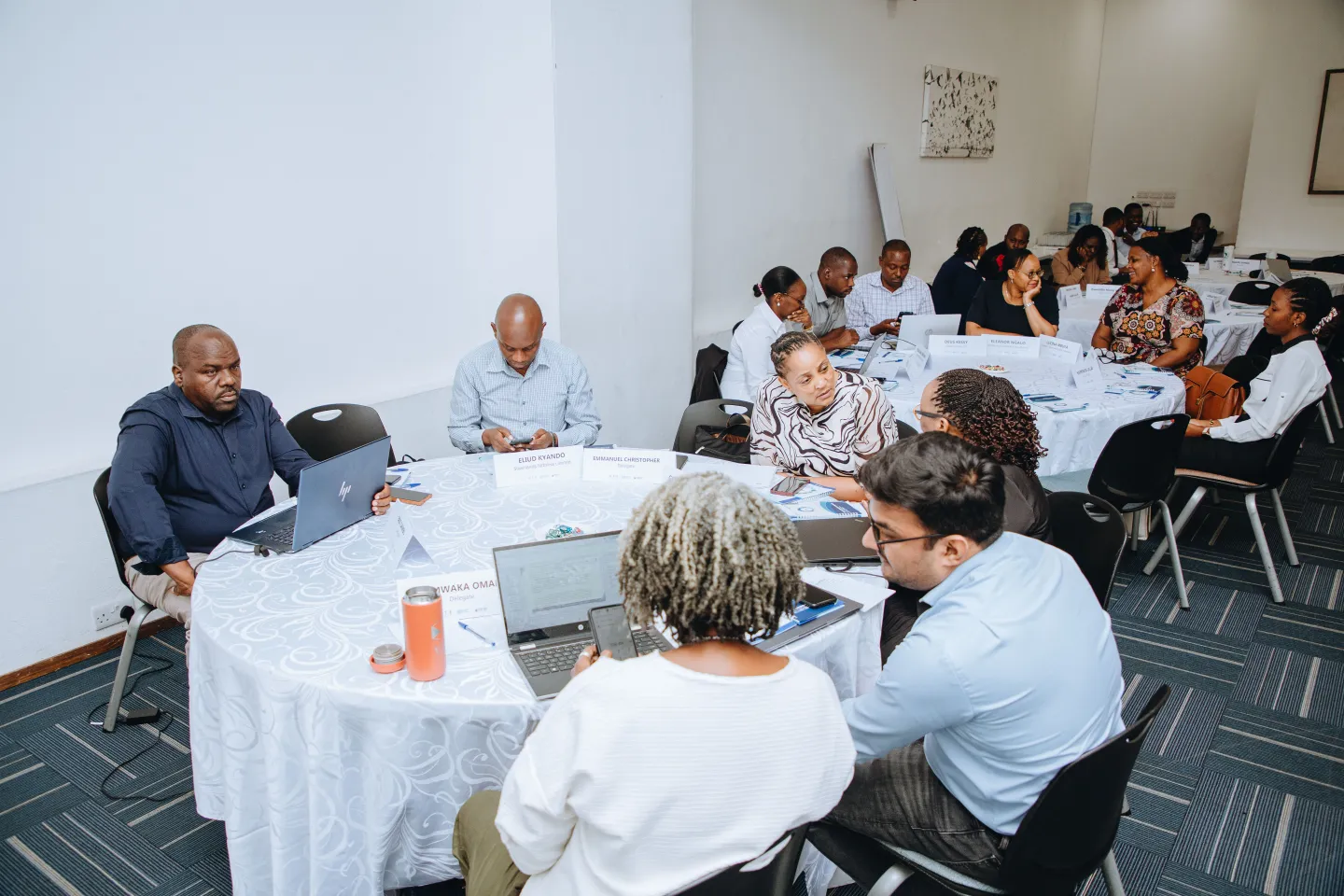ITCILO  and ILO ACT/EMP specialist with members of Association of Tanzania Employers (ATE)