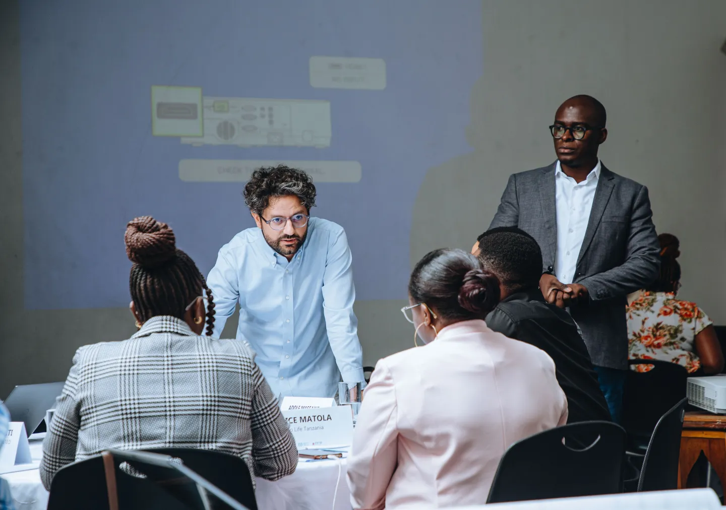 ITCILO  and ILO ACT/EMP specialist with members of Association of Tanzania Employers (ATE)