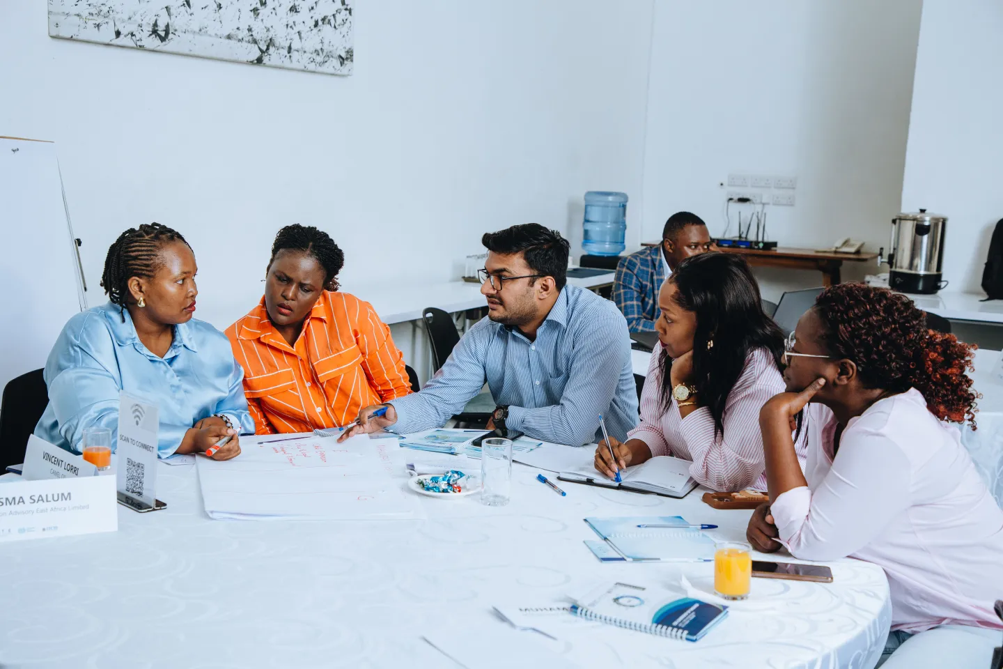 ITCILO  and ILO ACT/EMP specialist with members of Association of Tanzania Employers (ATE)