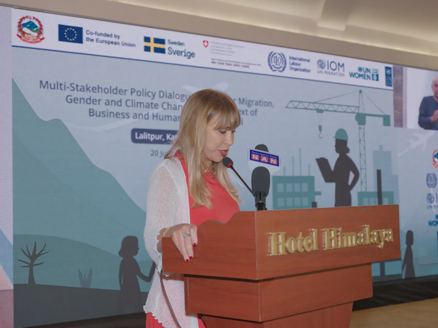 Ms. Hanna Singer-Hamdy, UN Resident Coordinator in Nepal, delivered the welcome remarks.