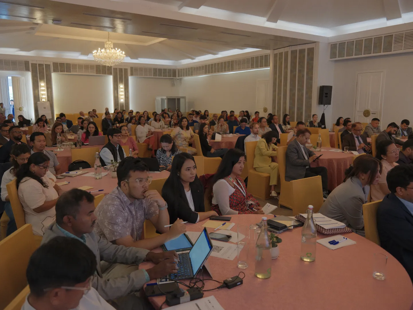 Participants at the Multi-Stakeholder Policy Dialogue on Labour Migration, Gender and Climate Change in the Context of Business and Human Rights in Nepal.