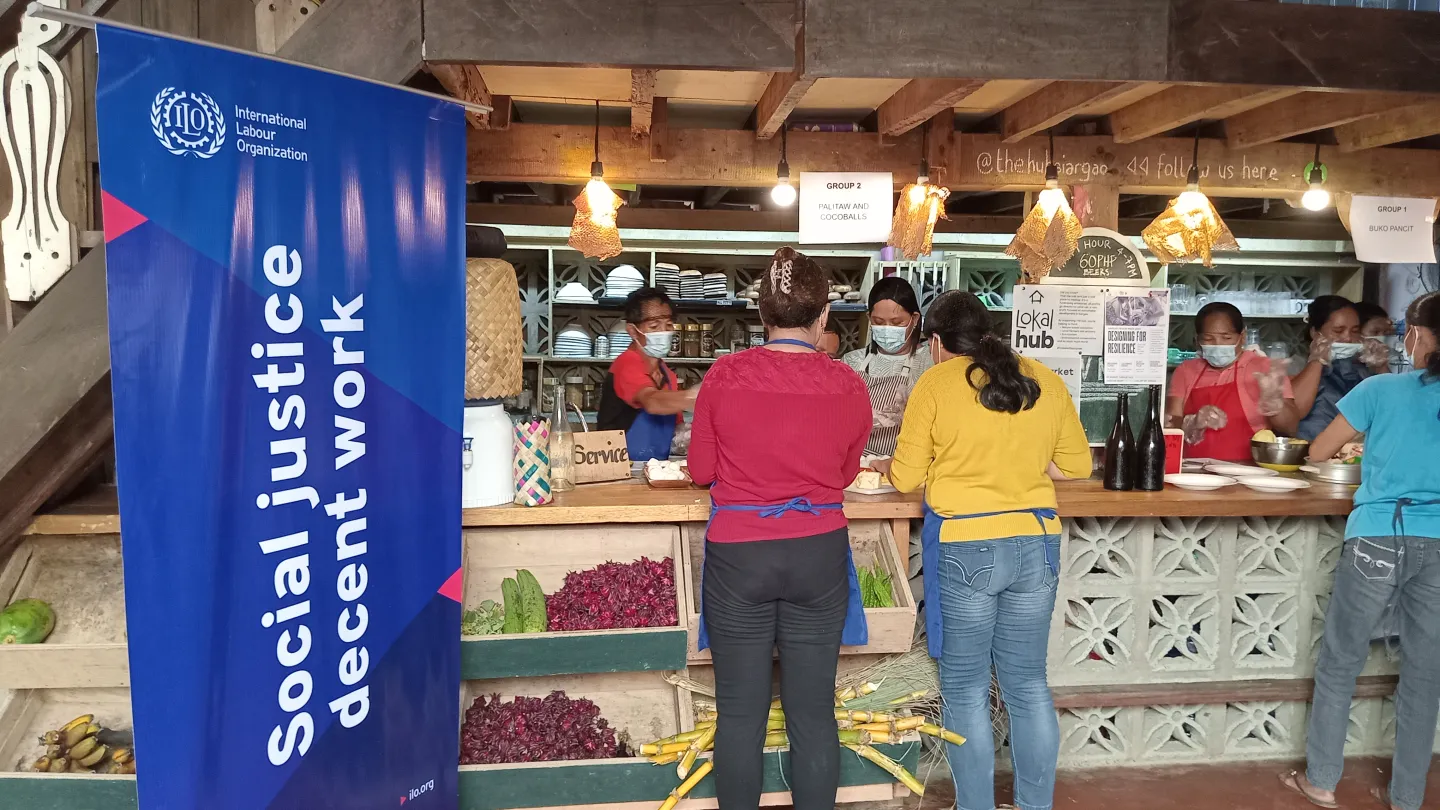 ILO's coconut culinary training