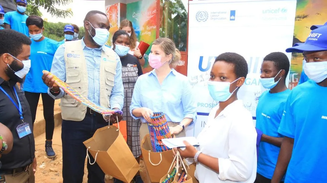 Ms Liesje Schreinemacher interacting with the participants at the UPSHIFT launch