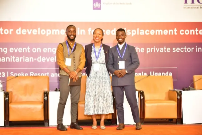 Refugee entrepreneurs sharing challenges in setting up and operating enterprises