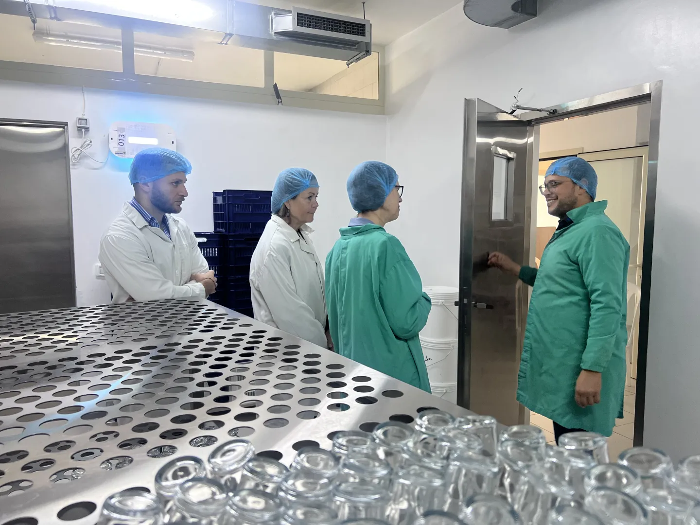 SME Halim Aboulhosn – Melqart’s Forest Owner, showing his facility during the ILO and QOOT visit in Metn. 