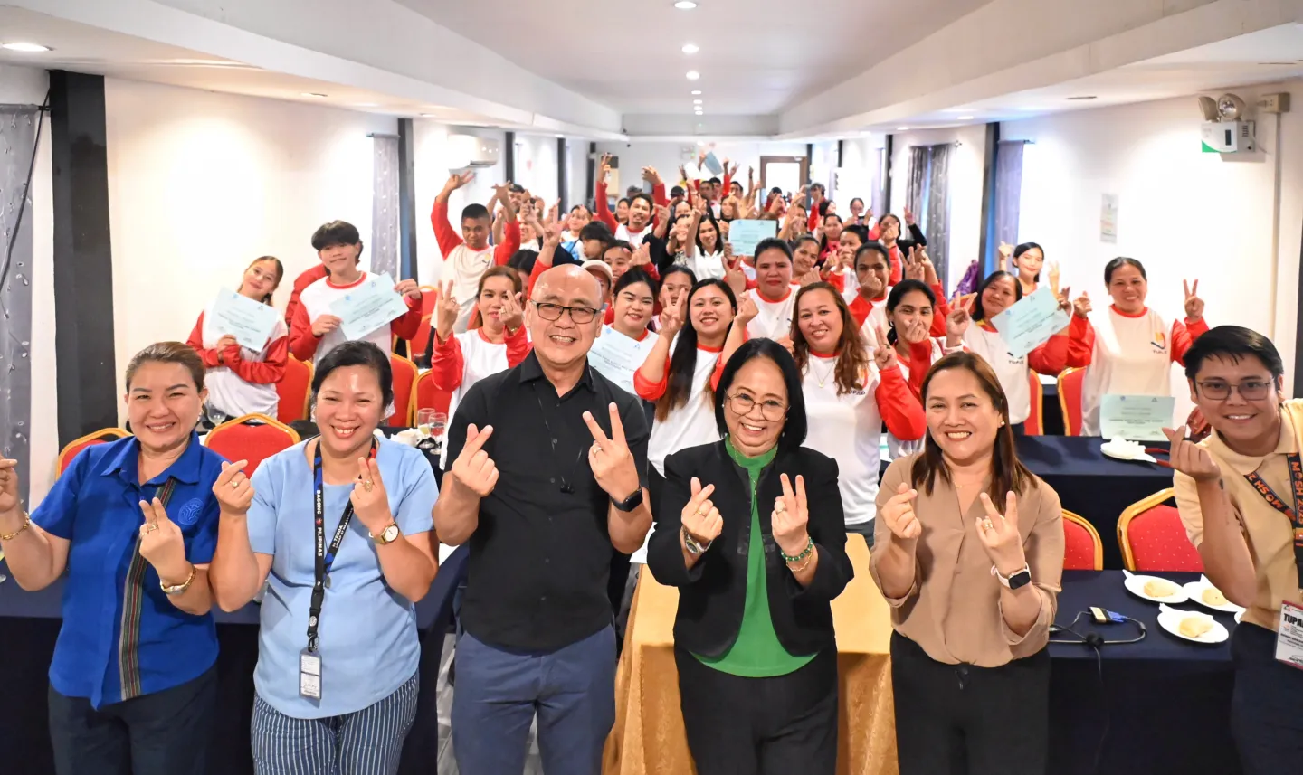 group of aquaculture workers with DOLE