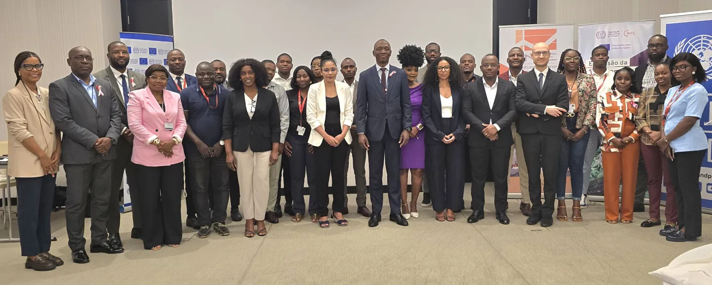 Group photo participants of the employment statistics workshop in Angola