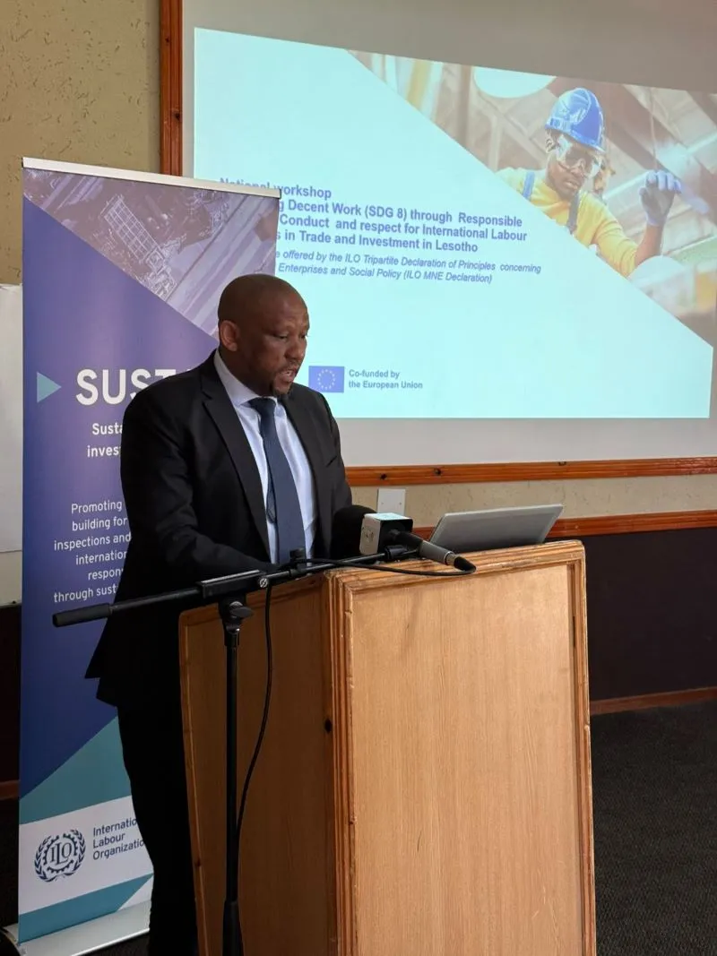 Mr. Moshe Mosaase, Principal Secretary of the Ministry of Labour and Employment,