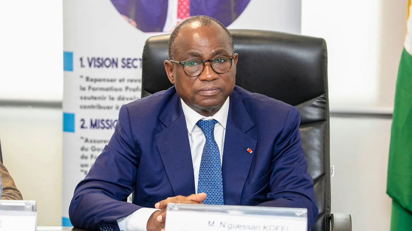 Portrait de N’guessan Koffi, ministre de l’Enseignement technique de Côte d’Ivoire.