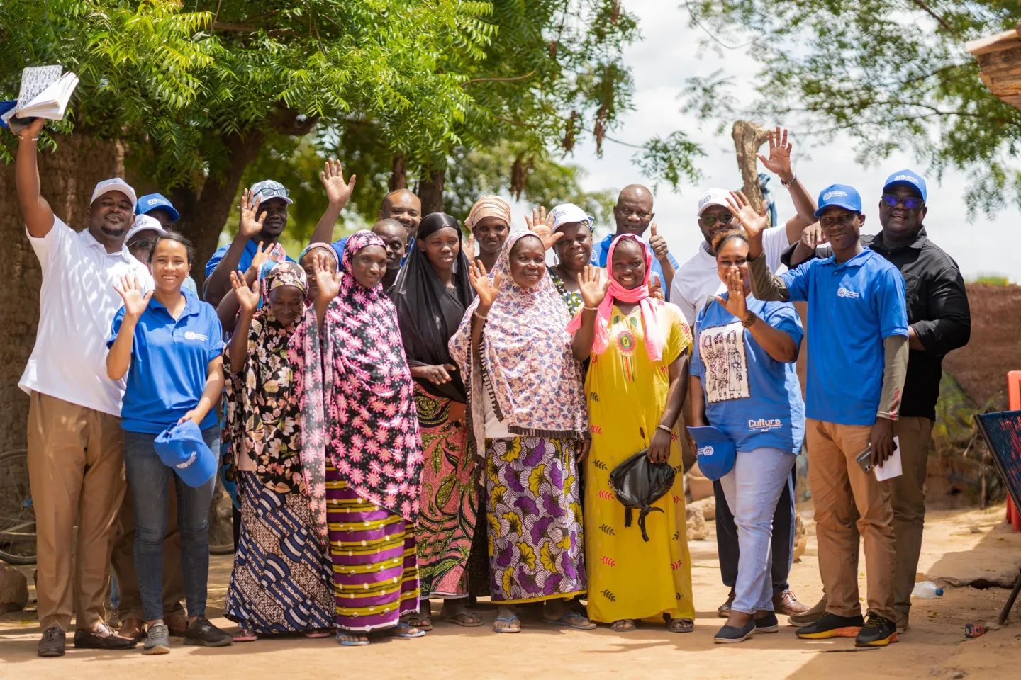 Participants to OSH training pose for a group picture
