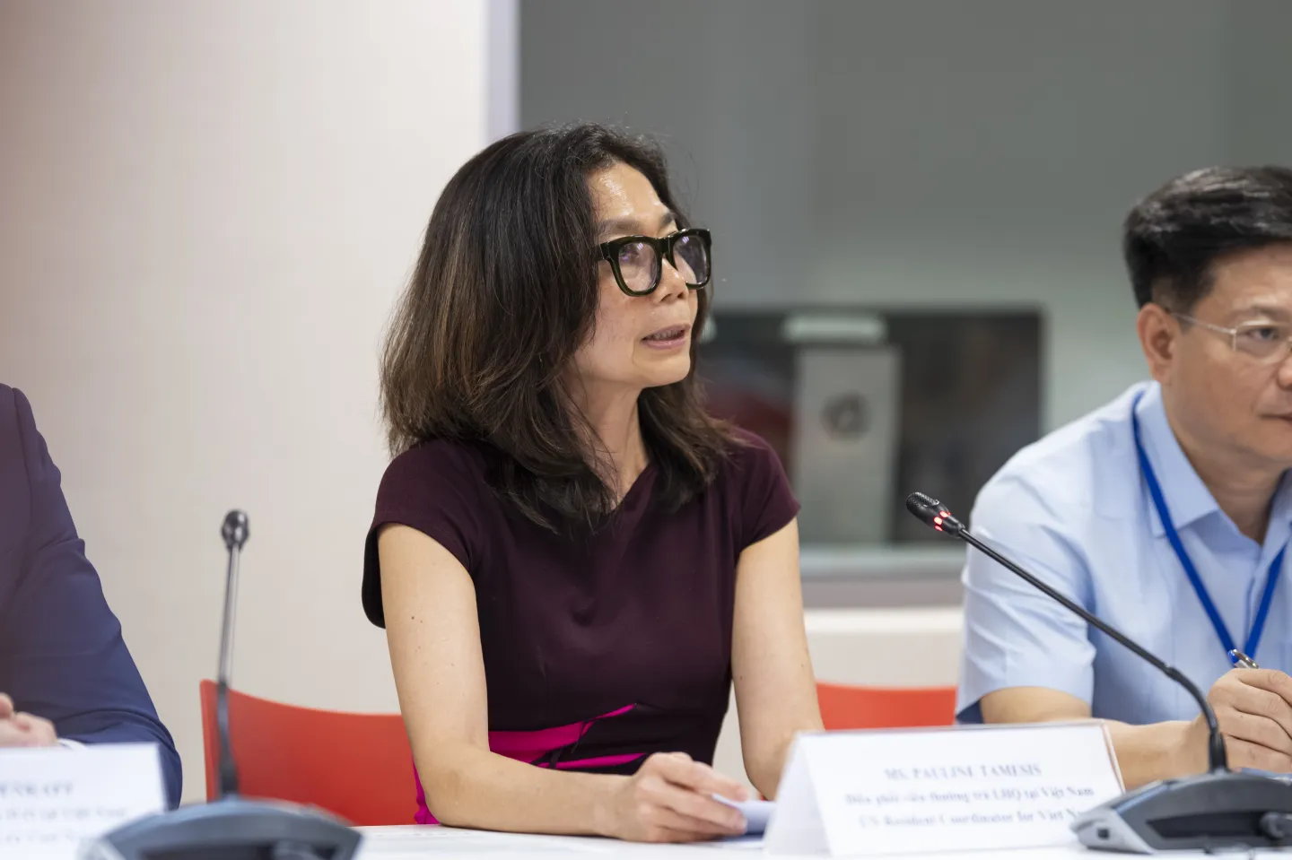 UN Resident Coordinator in Viet Nam, Pauline Tamesis delivered her opening remarks