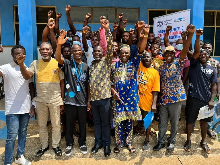 Group of people, Tema, Ghana.