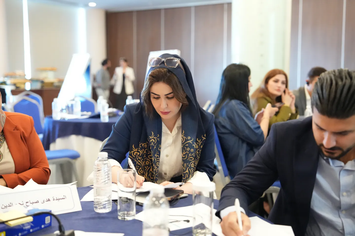 participants sitting at the table