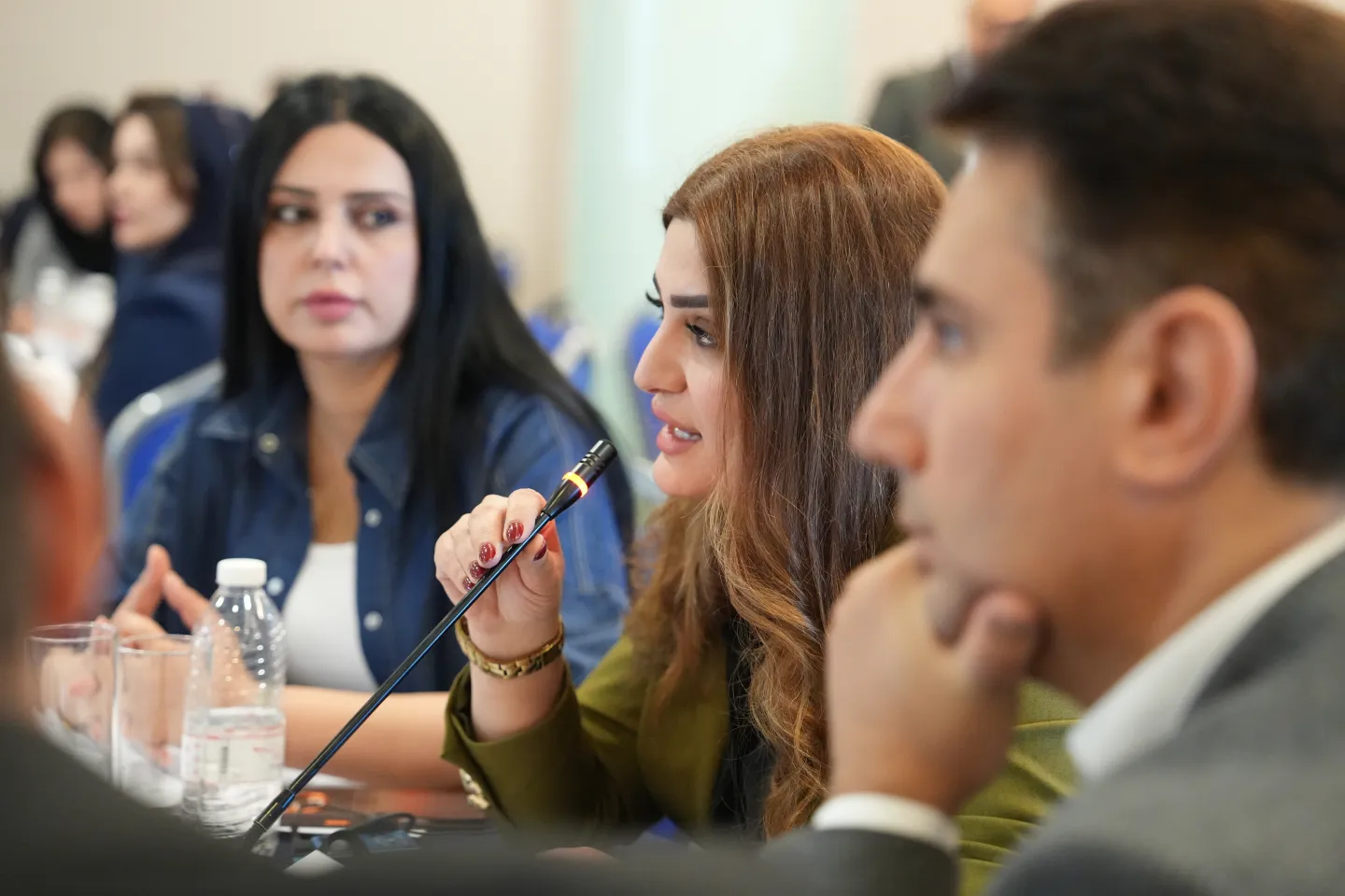 woman participant speaking at the workshop