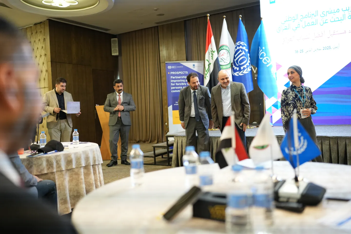 Facilitators engage in group discussions on digital tools and global employment platforms during the seven-day training in Erbil. 