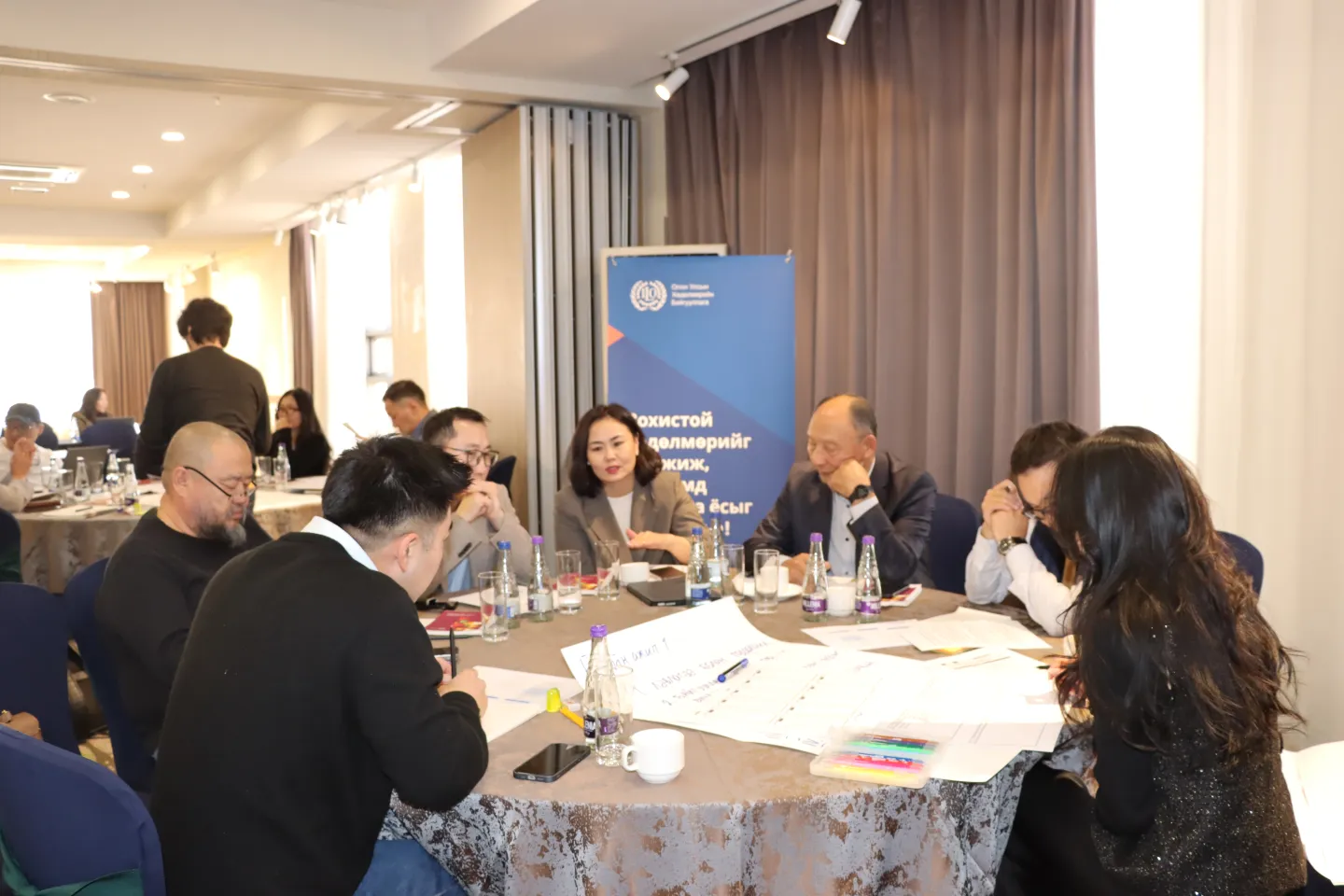 Participants from MSMEs are discussing the challenges in accessing public services