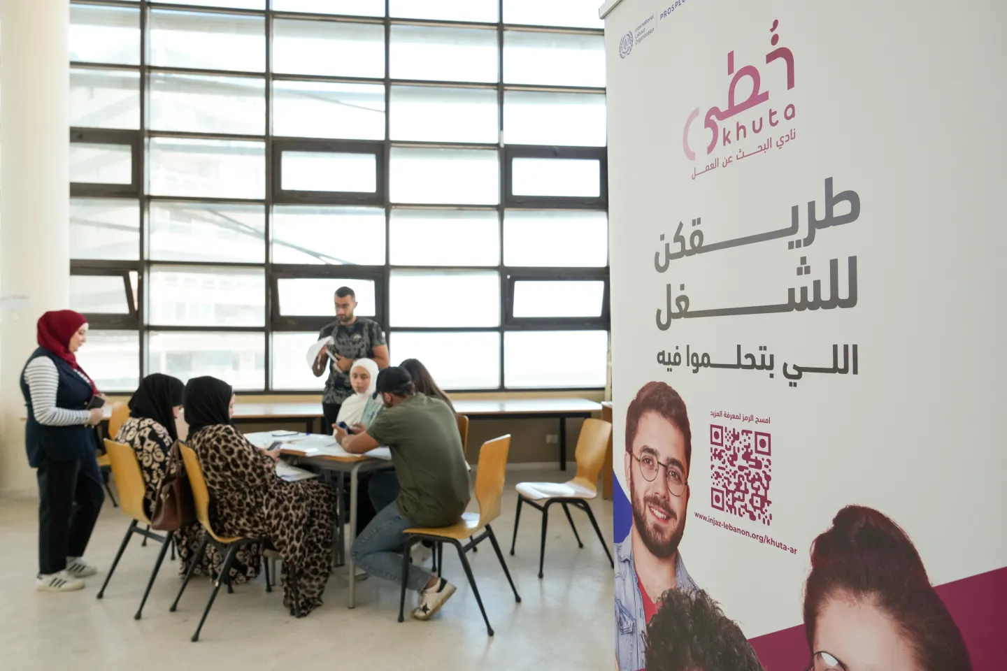 participants in a session in Lebanon