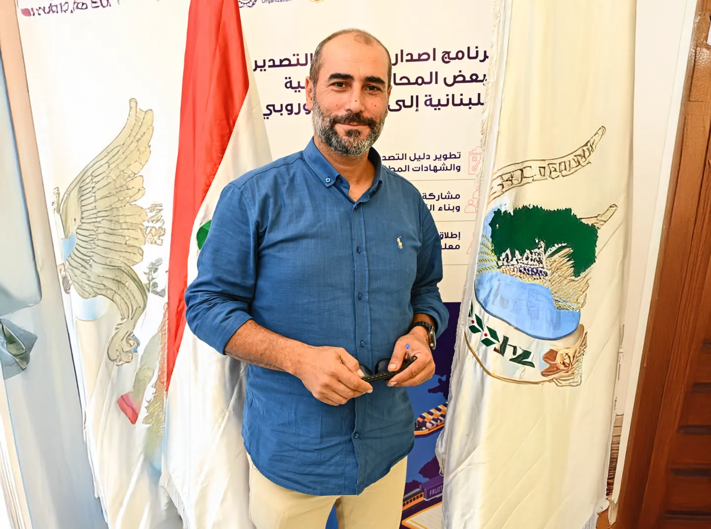 Khalil Abou Rjeili at a Training of Trainers session at the Ministry of Agriculture. Beirut, Lebanon, July 2025