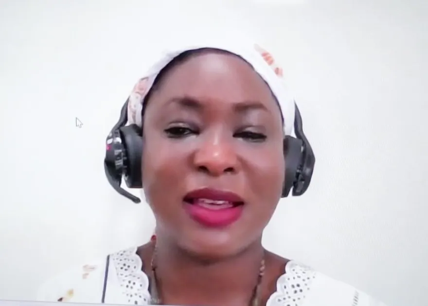 Coumba Diop, intervenant en ligne  lors de l’ouverture de l’atelier de Cotonou réunissant les Agences de Promotion des Investissements (API) des États membres de l’UEMOA