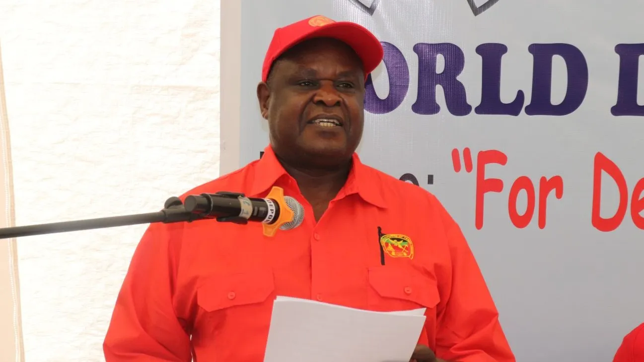 ILO Country Office Director, Mr. Wellington Chibebe speaks at the event.